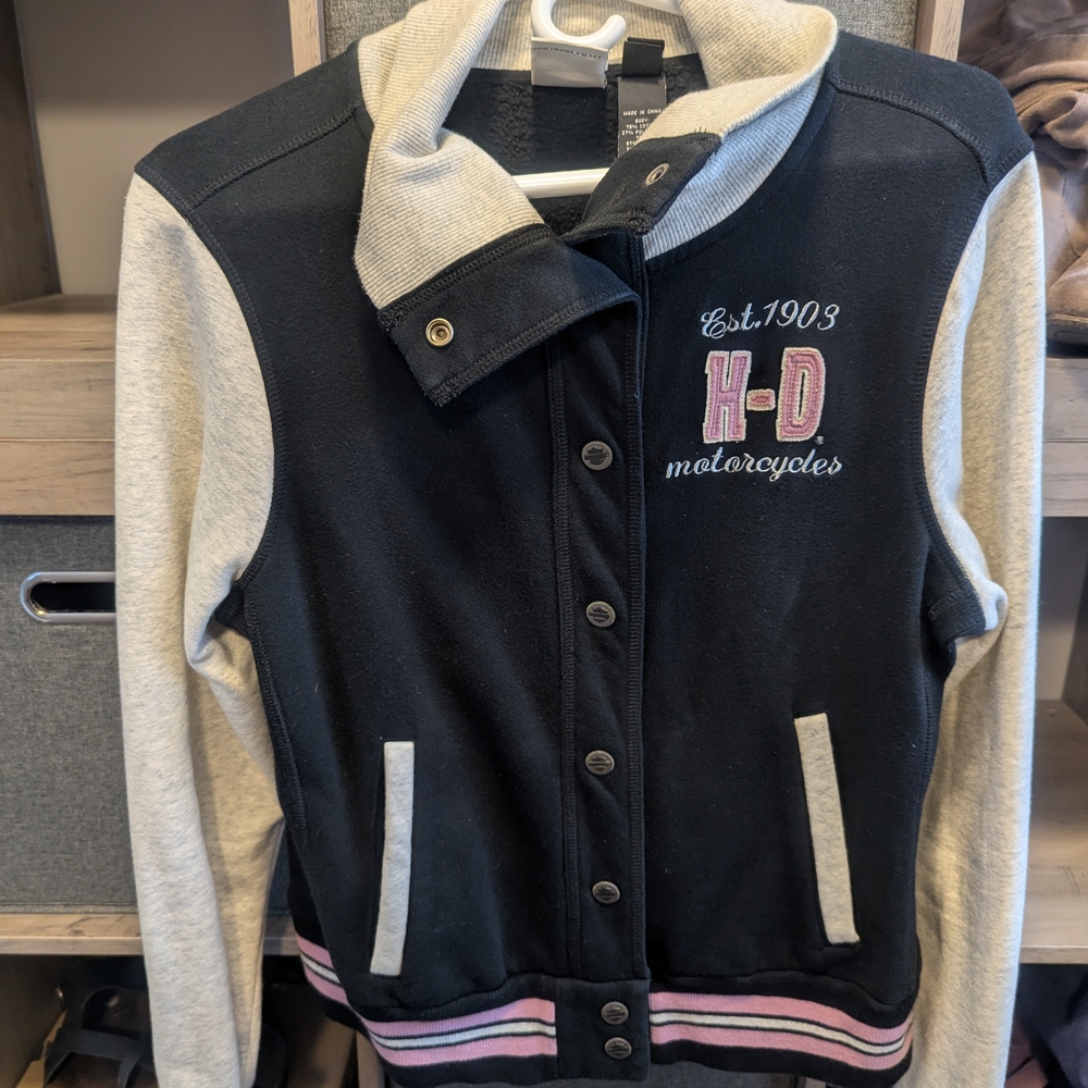 Harley-Davidson Black and Gray Sweatshirt